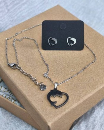 24  α  σετ κολιε σκουλαρικια ΚΑΡΔΙΑ ΔΕΛΦΙΝΙ (1)